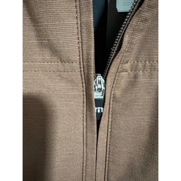 TravisMathew Mens Cold Heart 2.0 Vest Brown Full-Zip Sleeveless Lightweight Jack - Picture 2 of 11